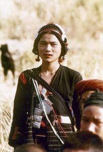 An Akha refugee woman from Burma in Houa Khong Province