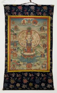 Thangka of Eleven Headed Avalokitesvara