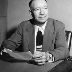 Leo Baldwin at his desk