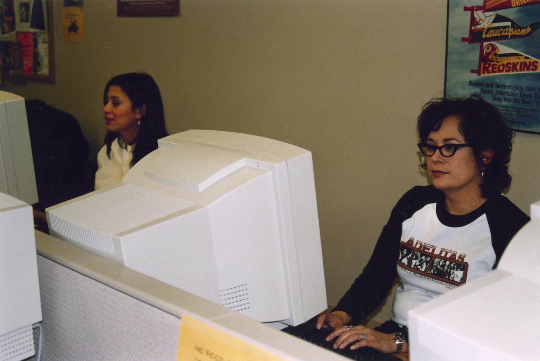 ‎Student at work in Computer Science Center - UWDC - UW-Madison