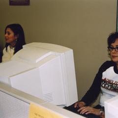 Student working in computer lab
