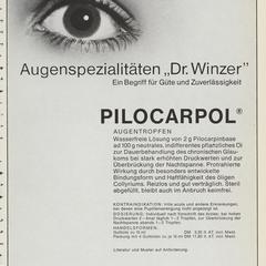 Pilocarpol advertisement