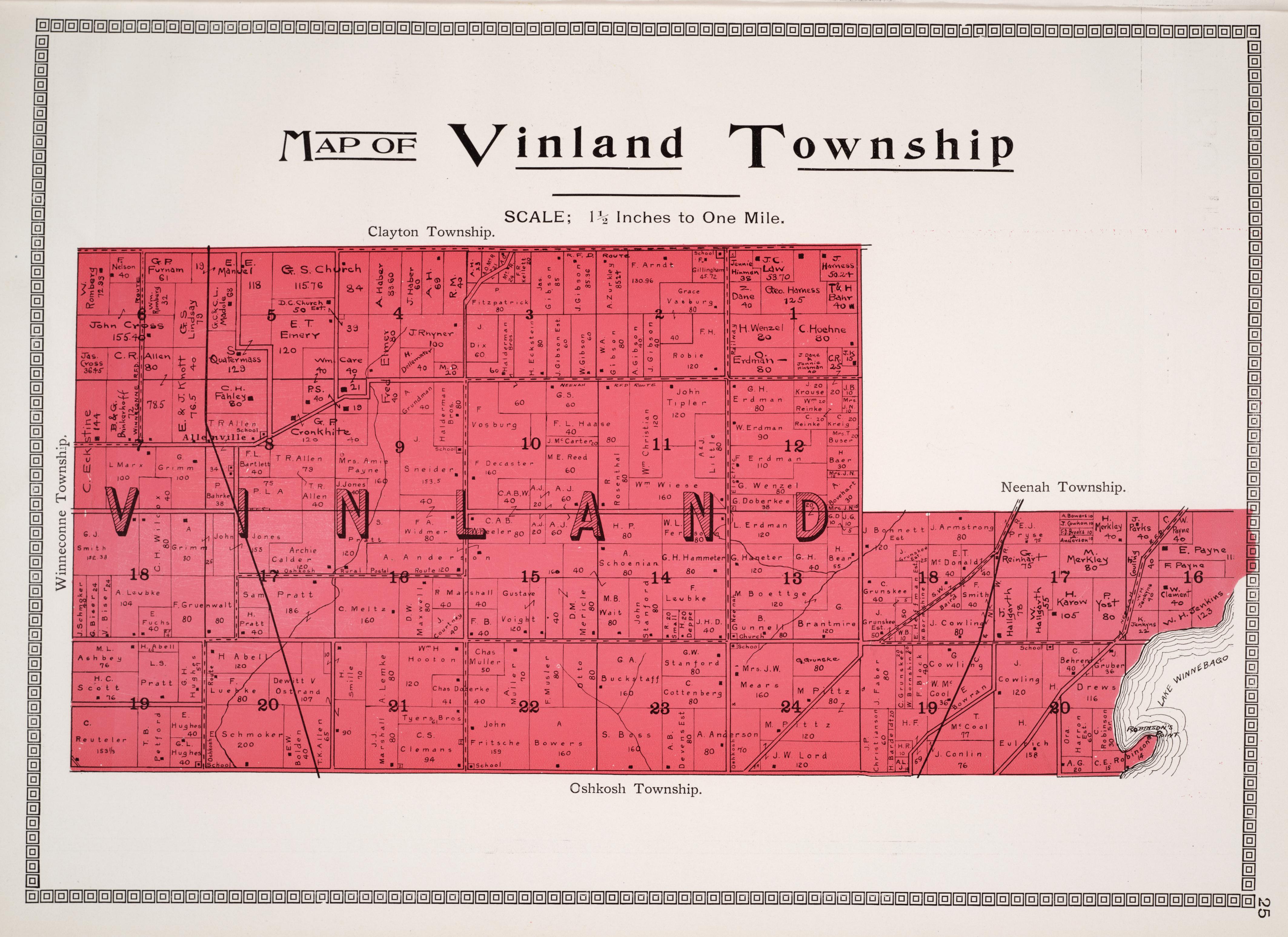 Winnebago County Wisconsin Mugshot Zone Map and plat book of Winnebago County, Wisconsin : containing plats and