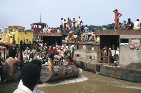 Barges and Boats on the Congo River