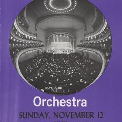Chicago Symphony Orchestra concert poster
