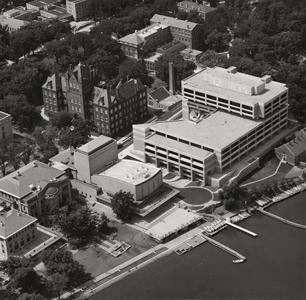 Aerial View of Helen C. White Hall and Union Theater