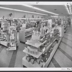 Bright, spacious interior of a newly remodeled drugstore
