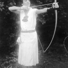 Estella Bergere Leopold as state champion archer