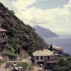 View of Mt. Athos from Simonopetra