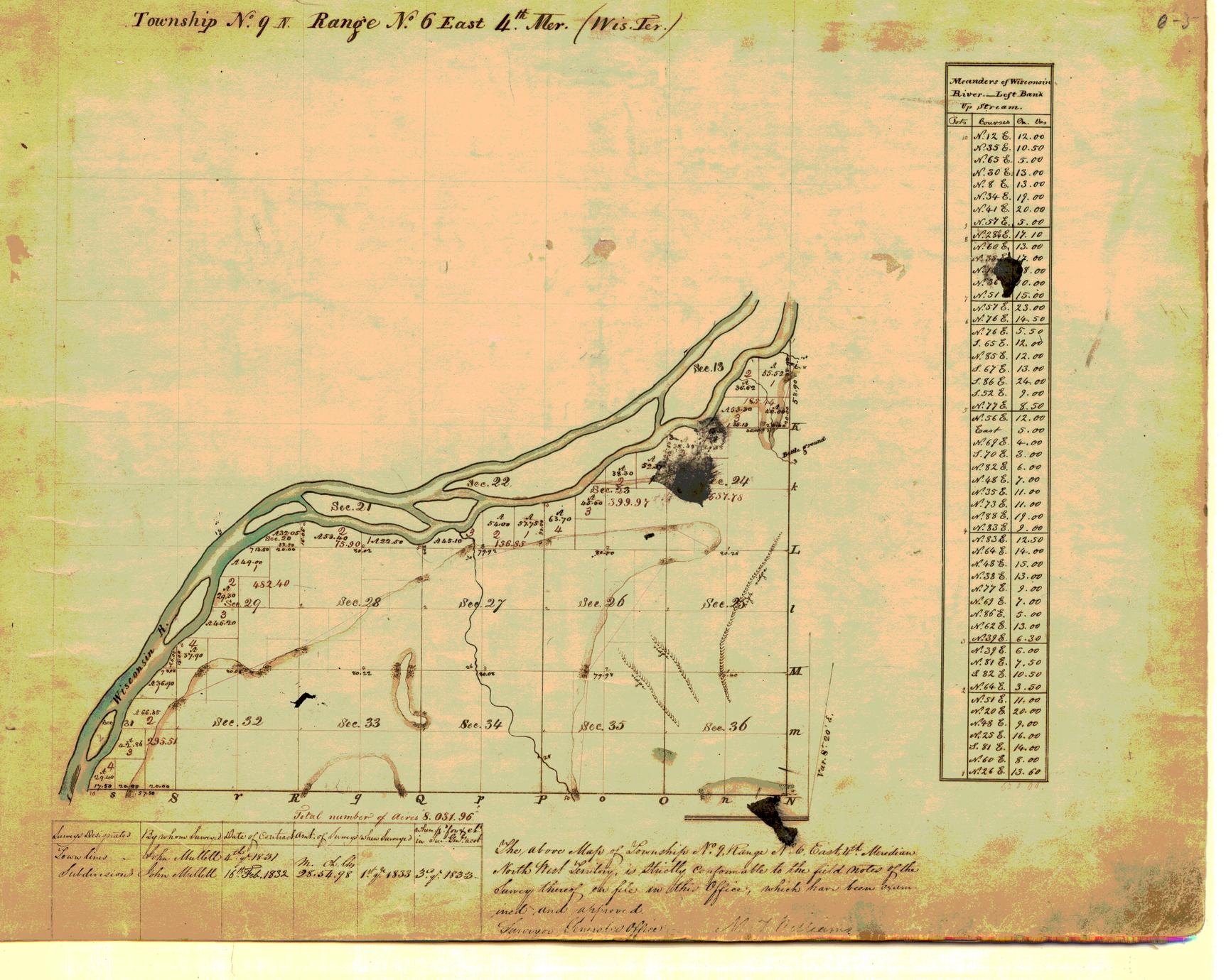 [Public Land Survey System map: Wisconsin Township 09 North, Range 06 East]