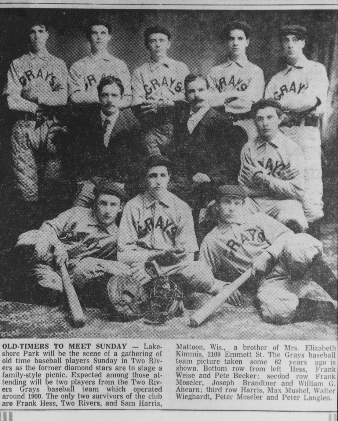 1900 baseball team - UWDC - UW-Madison Libraries