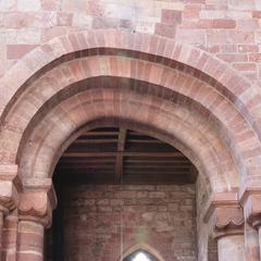 Carlisle Cathedral arch adjacent to the crossing tower piers