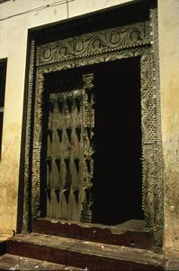 Zanzibar Front Door, Brass-Studded