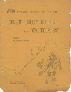 Carson Gulley recipes for November 1952