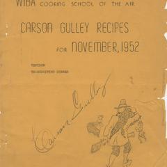 Carson Gulley recipes for November 1952