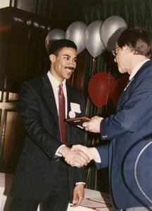 William C. Houston receives 1990 Dean's Outstanding Achievement Award from Graduate School
