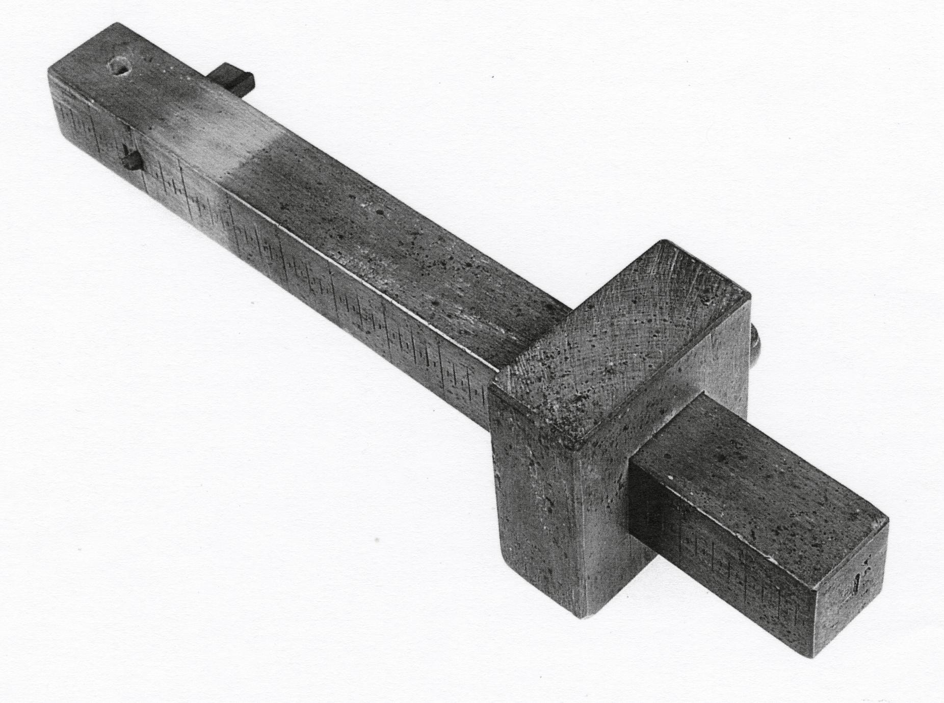 Example of a cutting gauge.