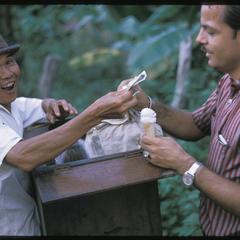 Ban Pha Khao : ice cream vendor with Galen Beery