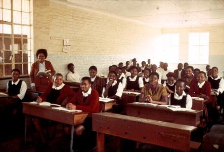 Students at Orlando High School in Soweto