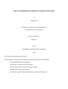 Topics in Independent Component Analysis with Noises