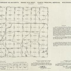 [Public Land Survey System map: Wisconsin Township 49 North, Range 06 West]