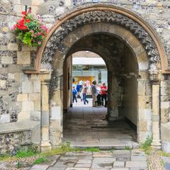 Winchester Cathedral abbey precinct gate