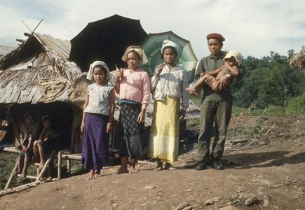 Ethnic Khmu' soldier and family