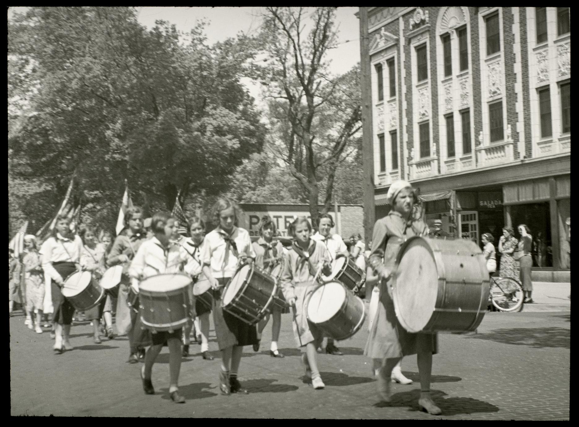 ‎Girl Scout drum and bugle corps UWDC UWMadison Libraries