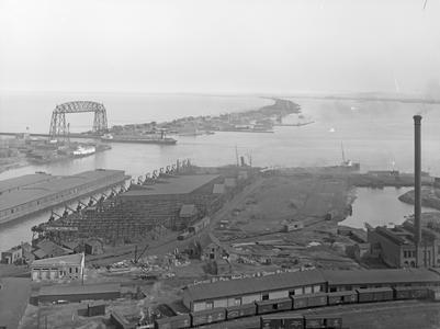 Duluth Harbor View with Bridge