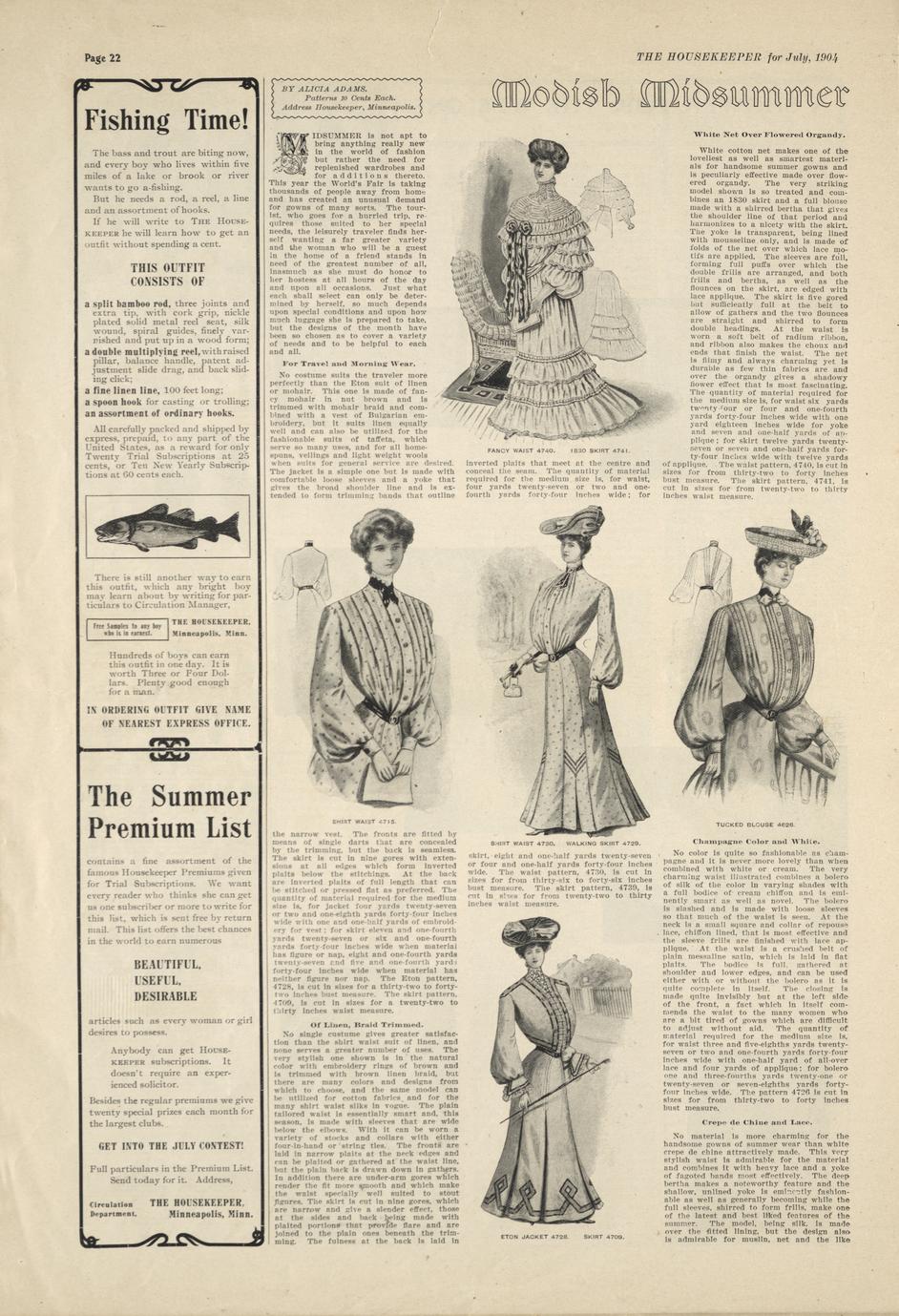 The housekeeper Vol. 27, No. 9 July, 1904 Full view UWDC UWMadison Libraries