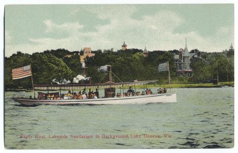 Paper Boat, Lakeside Sanitarium in background