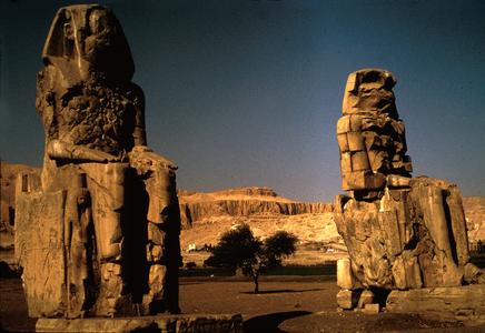 The Colossi of Memnon at Thebes