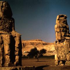 The Colossi of Memnon at Thebes