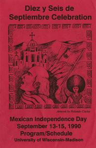 Program for 1990 Mexican Independence Day celebration