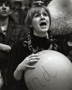 Female protester