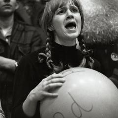 Female protester