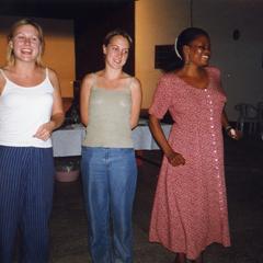 Three women dancing