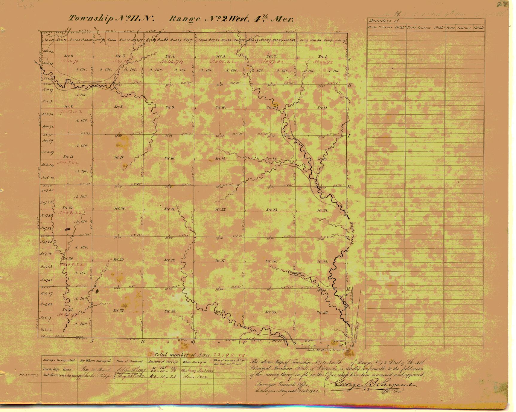 [Public Land Survey System map: Wisconsin Township 11 North, Range 02 West]