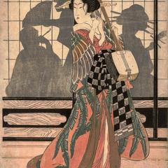 Geisha with Shamisen