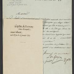 [Letter to M. Pillot]