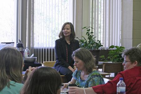 Chancellor Cathy Sandeen visit, University of Wisconsin--Marshfield/Wood County, 2015