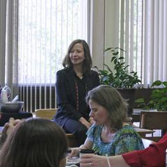 Chancellor Cathy Sandeen visit, University of Wisconsin--Marshfield/Wood County, 2015