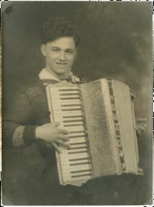 Phil DiMeo with accordion