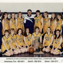 Barneveld girls division 4 state basketball champions, 1995