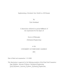 Implementing a Stochastic Soot Model in a 3D Domain