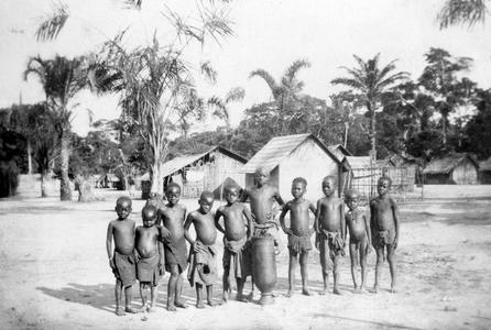 Bakuba Boys in Their Village