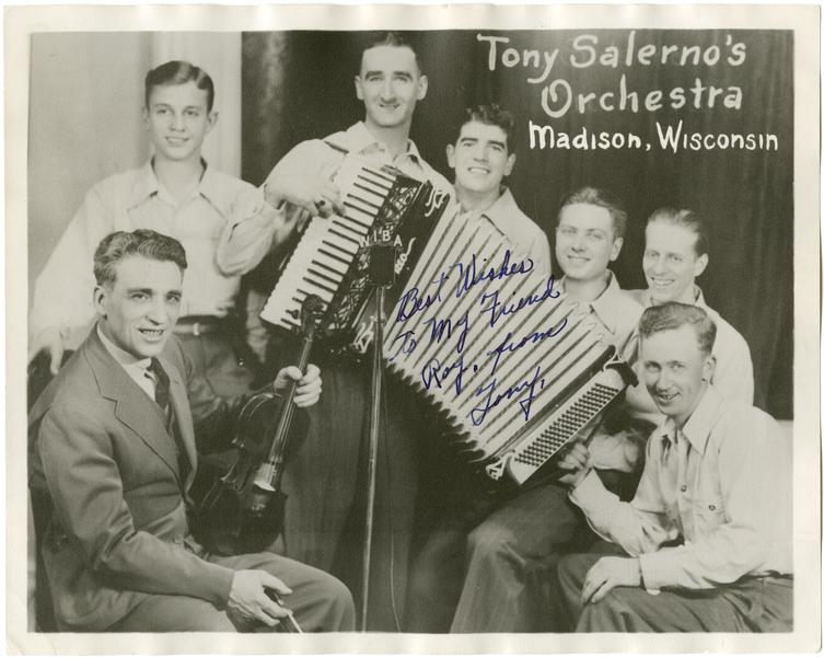 ‎Tony Salerno's Orchestra, Madison, Wisconsin UWDC UWMadison Libraries