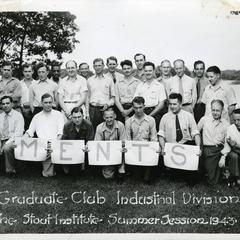 The Graduate Club, Industrial Division, Stout Institute Summer session 1943 group photograph