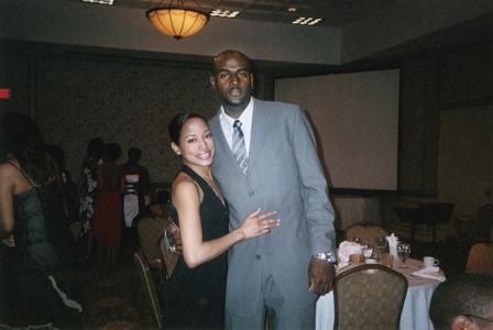 Two students at 2004 Ebony Ball