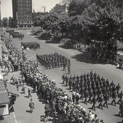 Cadets parade around Capitol Square